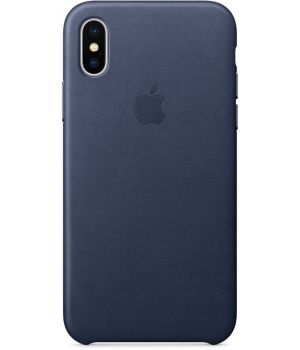 Apple iPhone X Leather Case Midnight Blue (MQTC2)