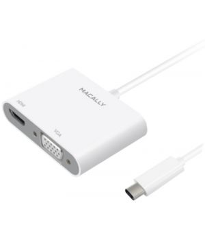 Macally Adapter USB-C to VGA/HDMI 4K (UCVH4K)